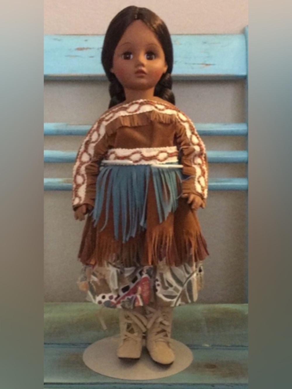 Madame Alexander Beautiful Pocahontas 14" Doll with Stand